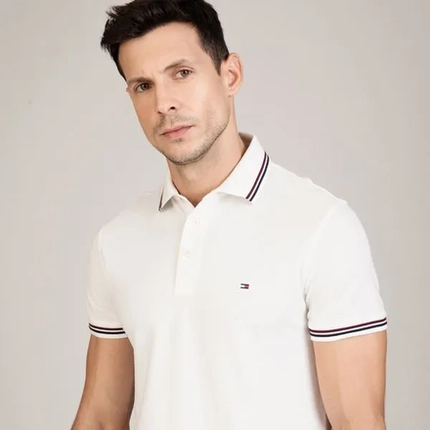 Camisa Polo Slim Tipped – Tommy Hilfiger