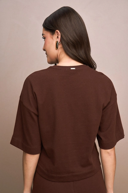 T-Shirt Recorte Manga Curta – Yexx