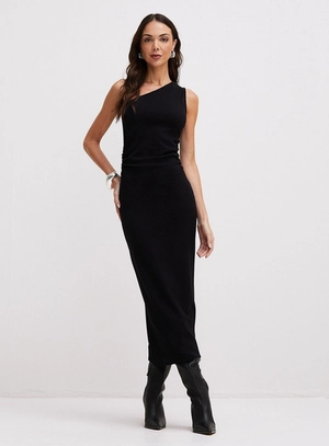 Vestido Midi Um Ombro – Forum