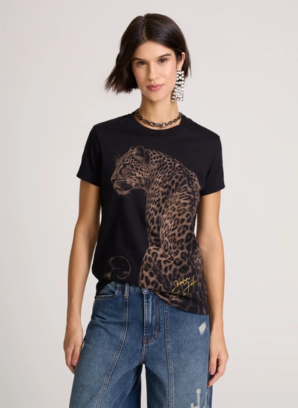 T-Shirt Onça Estampa – John John