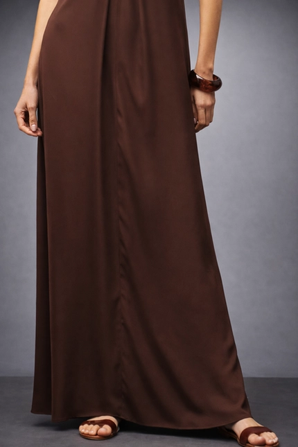 Vestido Longo Detalhe Decote – Bana Bana
