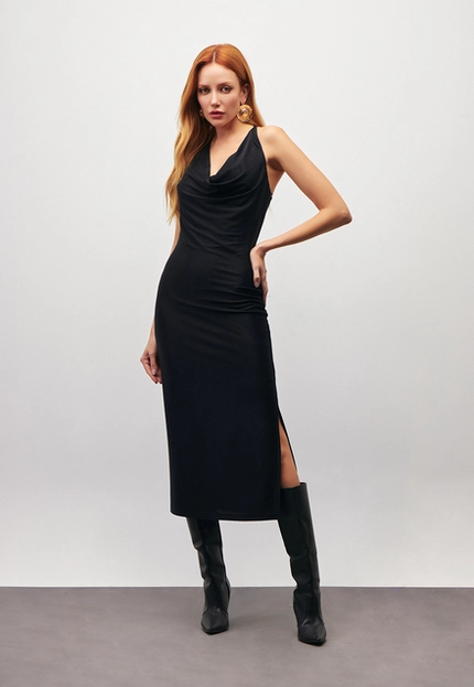 Vestido Longo Alças Assimétricas – Bana Bana