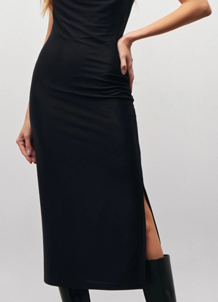 Vestido Longo Alças Assimétricas – Bana Bana