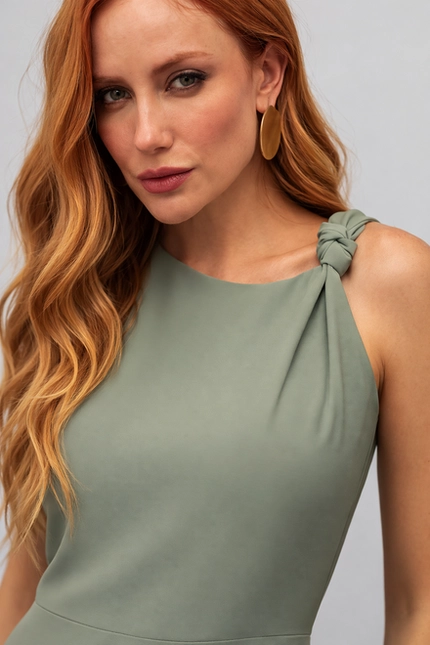 Vestido Midi Nó Alça – Bana Bana