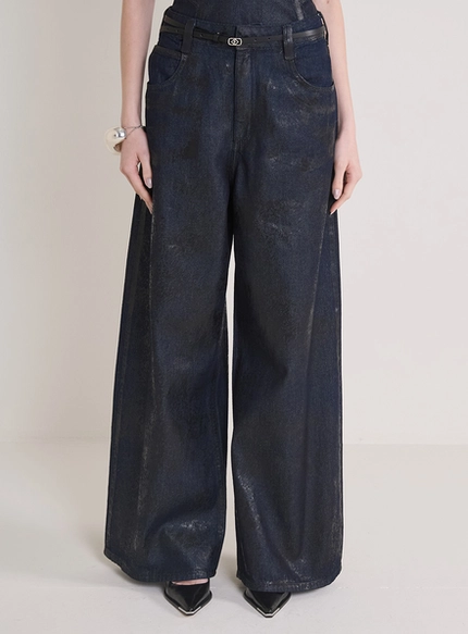 Calça Jeans Baggy Cinto – Forum
