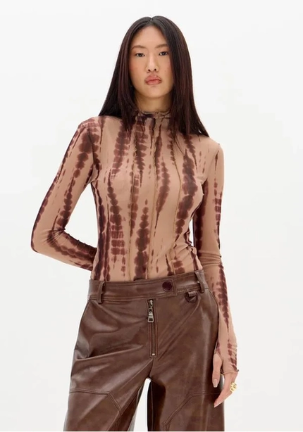 Blusa Tule Estampada - Myft