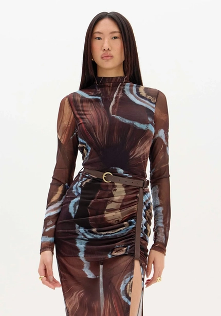 Vestido Super Midi em Tule - Myft