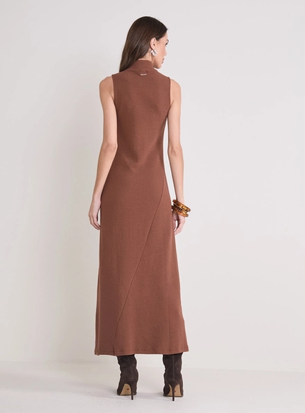 Vestido Midi Gola Alta – Forum