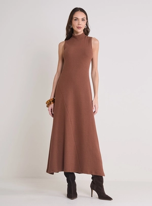 Vestido Midi Gola Alta – Forum