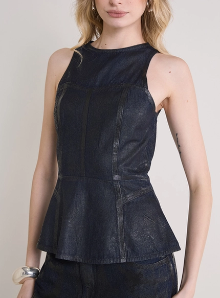 Blusa Jeans Estruturada – Forum