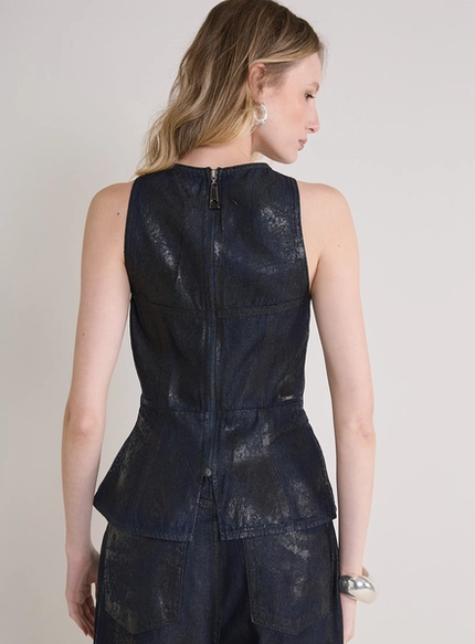 Blusa Jeans Estruturada – Forum