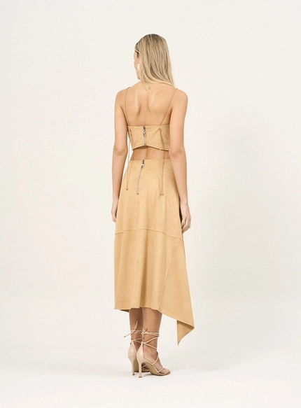 Vestido Midi Assimétrico – Open