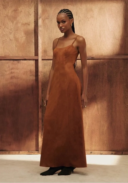 Vestido Super Midi De Alça - Myft