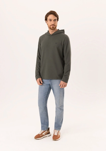 Camiseta Capuz Texturizada – Hangar