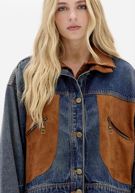 Jaqueta Jeans Bicolor – Myft