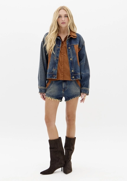 Jaqueta Jeans Bicolor – Myft