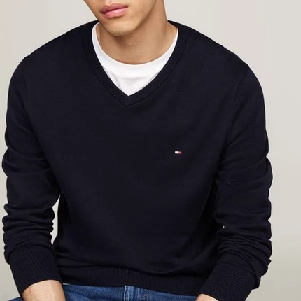 Suéter Clássico Gola V – Tommy Hilfiger