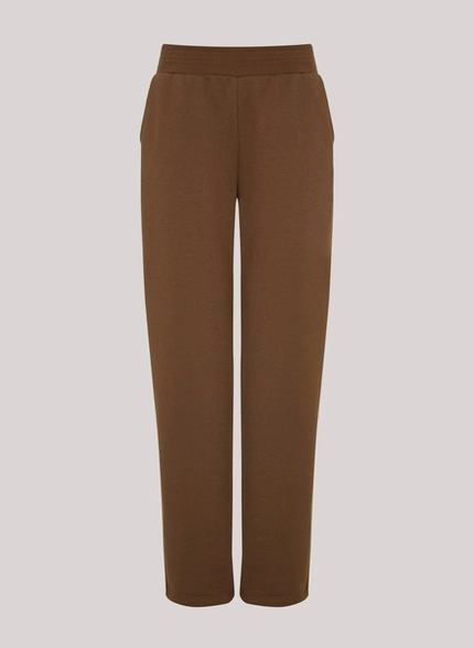 Calça Regular Fit Shine Choco - John John