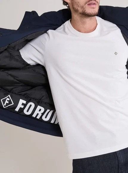 Jaqueta Puffer Matelassê Com Capuz - Forum