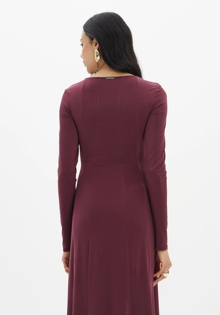 Vestido Super Midi Manga Longa - Myft