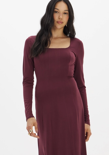 Vestido Super Midi Manga Longa - Myft
