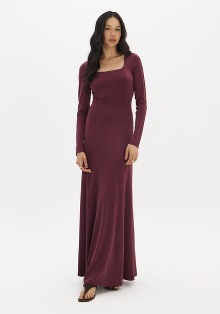 Vestido Super Midi Manga Longa - Myft