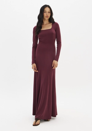 Vestido Super Midi Manga Longa - Myft