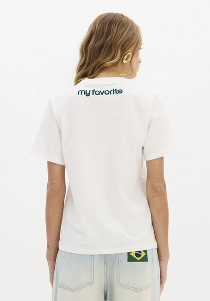 T-Shirt Brasil Com Lenço - Myft