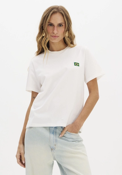 T-Shirt Brasil Com Lenço - Myft