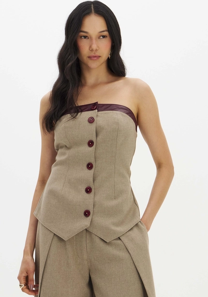 Blusa Corset Alfaiataria - Myft