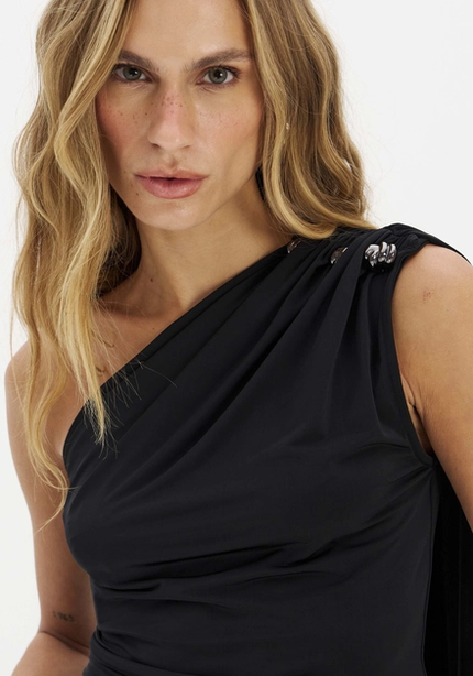 Blusa Ombro Único Com Pala - Myft