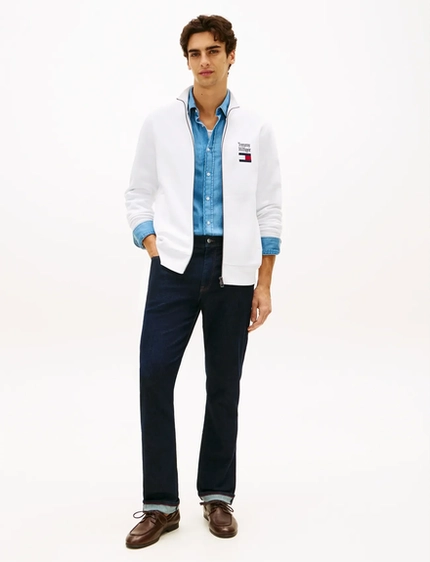 Moletom Embro Flag Stand Gola - Tommy Hilfiger