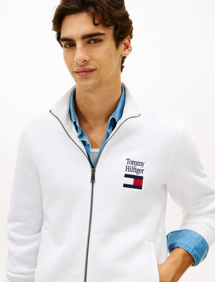 Moletom Embro Flag Stand Gola - Tommy Hilfiger