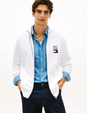 Moletom Embro Flag Stand Gola - Tommy Hilfiger