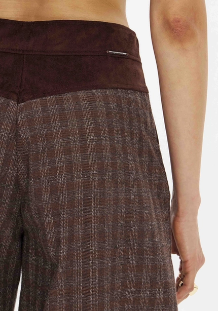 Calça Barrel Xadrez – Myft