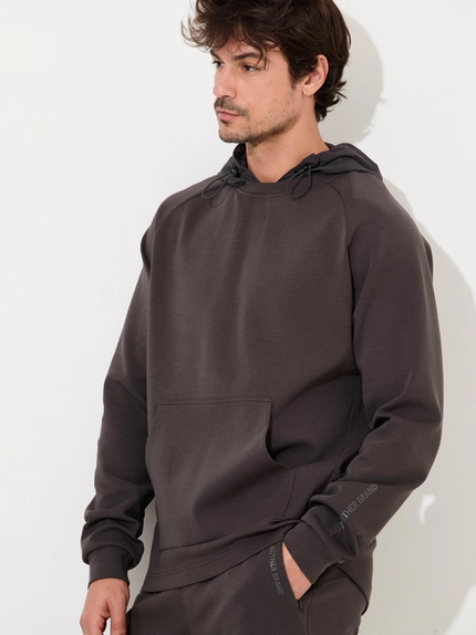 Moletom Knit Flex Capuz Nylon - Jab