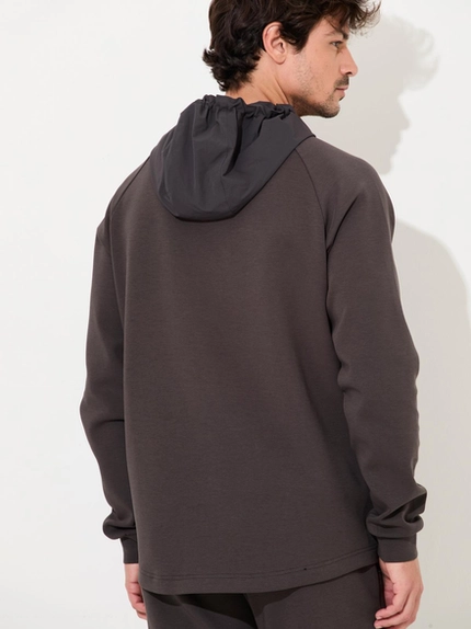 Moletom Knit Flex Capuz Nylon - Jab