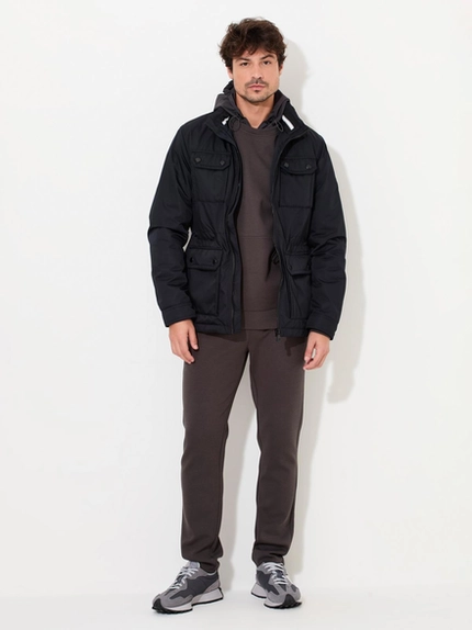 Moletom Knit Flex Capuz Nylon - Jab