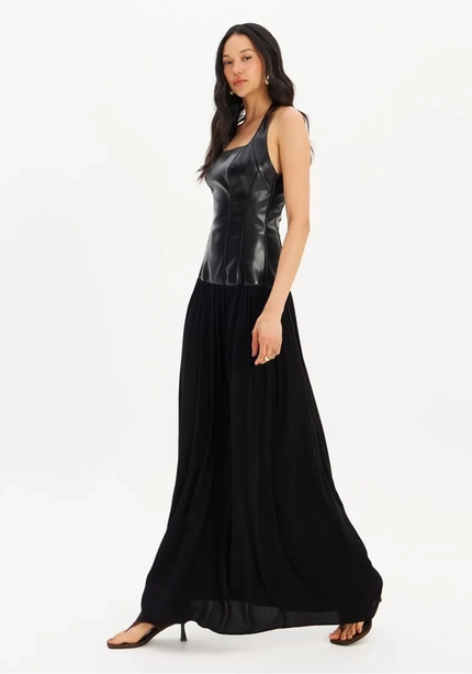 Vestido Super Midi Com Recortes - Myft