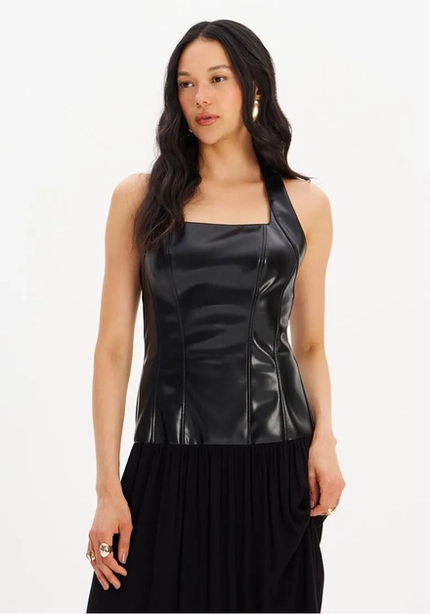 Vestido Super Midi Com Recortes - Myft