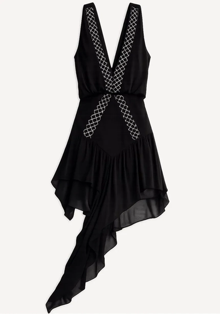 Vestido Curto Assimétrico - Myft