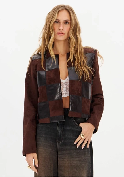 Casaco Patchwork Suede - Myft