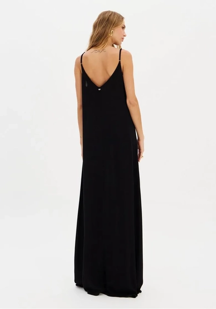 Vestido Longo Com Renda - Myft
