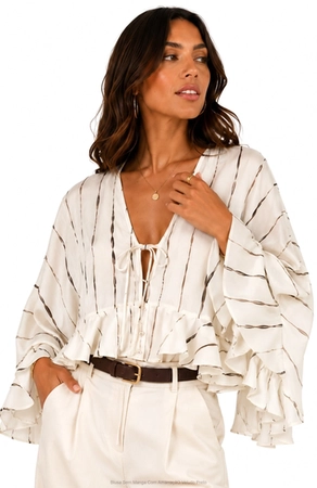 Blusa Manga Bufante - Myft