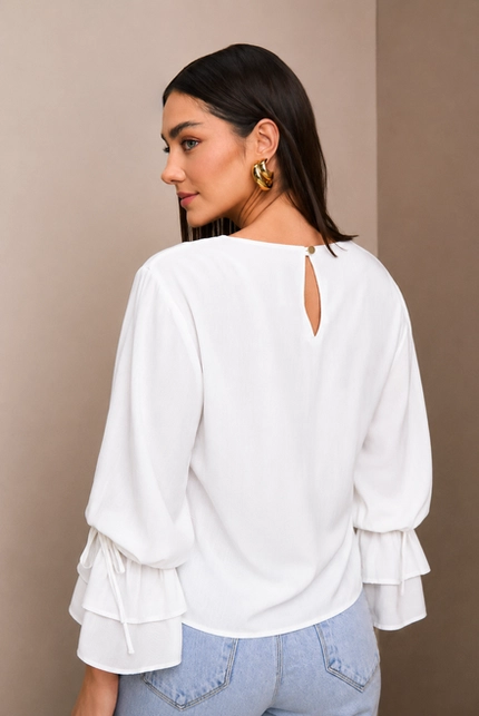 BLUSA SEM MANGA ASSIMETRICA Y065.264