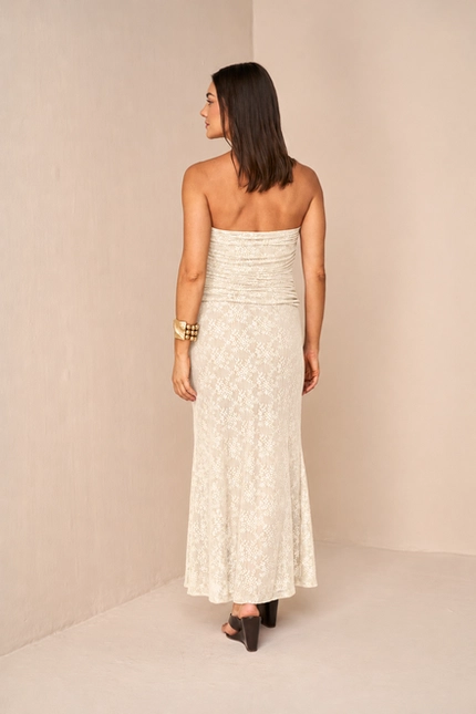Vestido Midi Drapeado – Yexx