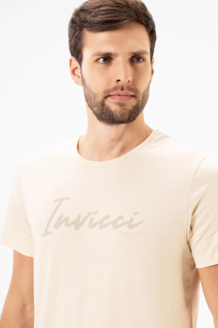 Camiseta Slim Estampa Logo – Invicci
