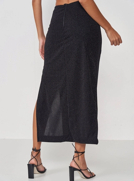 Saia Midi Metalizada - Colcci