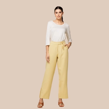 Calça Pantalona Com Amarração – Malise