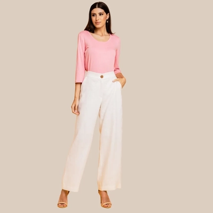 Calça Reta em Linho – Malise